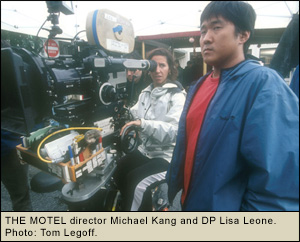 THE MOTEL director Michael Kang and DP Lisa Leone. Photo: Tom Legoff